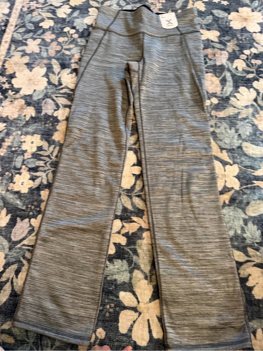 Women's Gray slim straight high rise Active Pants medium athletic